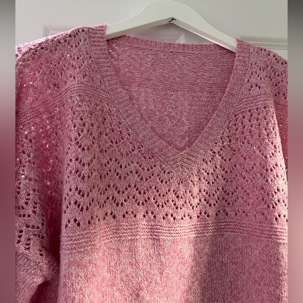 NEW without tags. Chic Soul Women's Pink Sweater - Picture 3 of 5